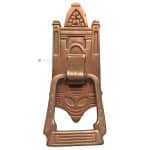 Türklingel Jugendstil Avantgarde Ziehklingel antik Messing alt 18cm