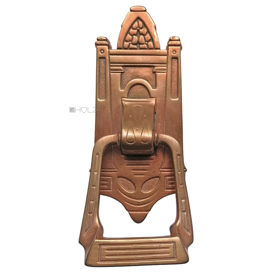 Türklingel Jugendstil Avantgarde Ziehklingel antik Messing alt 18cm