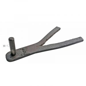 Großer Mauer Tür Torkloben geschmiedet alt antik 22cm 14er Dorn