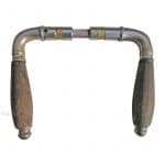 Türdrücker Jugendstil Avantgarde alt Tonne Ebenholz vernickelt 15.3mm 8er Vk