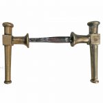 Biedermeier Türdrücker Würfel alt Türklinken antik 6.5er Vk