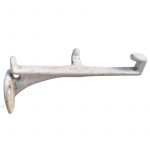 Wandkonsole Regal Ablage alt emailliert weiß 14cm