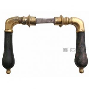 Türdrücker antik Türgriffe alt Türklinken Ebenholz Birnengriff 10er Vk