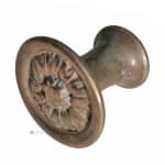 Türknauf Jugendstil Türgriff Blüte alt 39mm 7er Vk