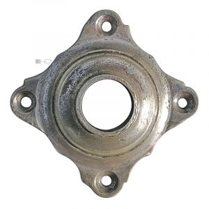 Drückerrosette antik Jugendstil alt vernickelt Türdrücker 14.5mm