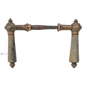 Türdrücker antik Kastenschloss Würfel alt Horn Türklinken 8erVk