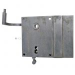 Tür Jugendstil Kastenschloss Knebeldrücker alt antik 63/8/63