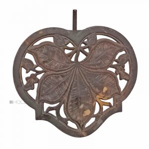 Jugenstil Eisen Platte antik floral alt Lüftung Ofen 16cm
