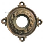 Drückerrosette antik Messing Flecht alt Türdrücker 17/22mm