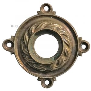 Drückerrosette antik Messing Flecht alt Türdrücker 17/22mm