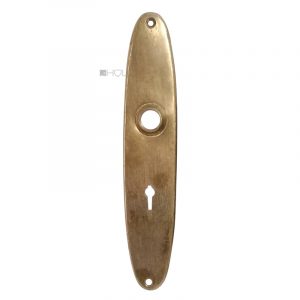 Langschild oval 1920 Art Deco Messing Türdrücker 16.1mm 60
