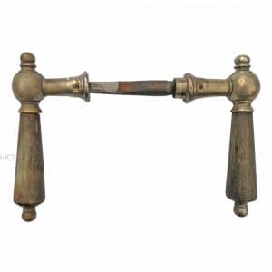 Türdrücker Kastenschloss antik Kugel vernickelt alt 9er Vk