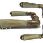 Türdrücker Art Deco 1920er Türklinken alt Türgriffe antik Horn