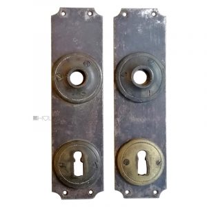 Langschilder antik Biedermeier alt Türdrücker 16.2mm 78