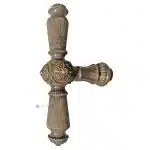 Prächtige Fensterolive antik Würfel Perlen alt 116mm