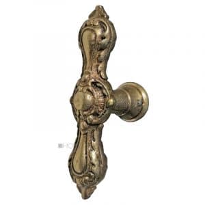 Basküle Fensterolive antik Fenstergetriebe Fenstergriff neo barock alt 87mm