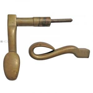 Türdrücker Jugendstil Avantgarde alt Haustür groß Bronze 1,3kg defekt