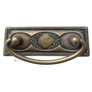 Schubladengriff Jugendstil Kommode klassizistisch Messing 97mm