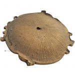 Bronze Möbel Rosette antik neo barock feuervergoldet Schale 13cm
