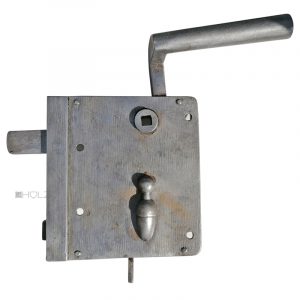 Tür Kastenschloss Knebeldrücker Eichel antik alt 74/8/72