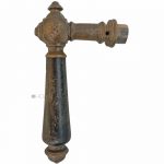 Prächtiger Türdrücker antik Würfel alt Gründerzeit 16.6mm 8.5er Vk