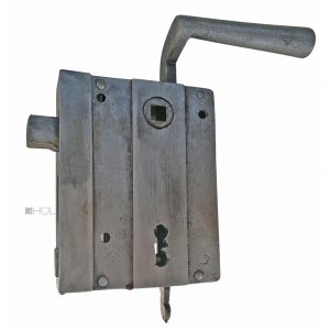 Tür Knebeldrücker Kastenschloss antik Türschloss rechts alt 60/10/75