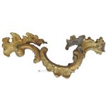 Schubladengriff antik Bronze alt barock Rocaille 14.5cm