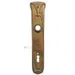 Langschild Jugendstil alt Türdrücker 17.1mm 96
