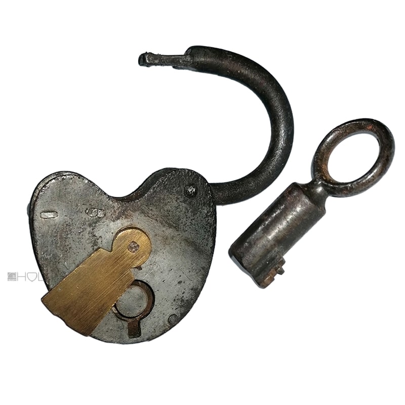 Vorhängeschloss antik alt Stahl Padlock