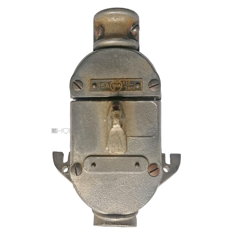 Stromstecker alt historisch Starkstrom 220/380 Volt Alu Fein