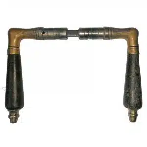 Türdrücker antik Jugendstil rund alt Ebenholz Ring 15.7mm 8er Vk