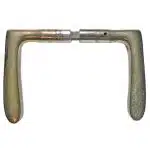 Türdrücker 1920er alt Messing vernickelt 15mm 8er Vk