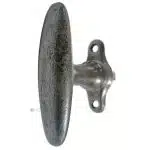 Fensterolive alt 1920er Eisen Stahl Fenstergriff alt oval 94/55/43