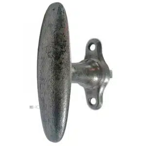 Fensterolive alt 1920er Eisen Stahl Fenstergriff alt oval 94/55/43