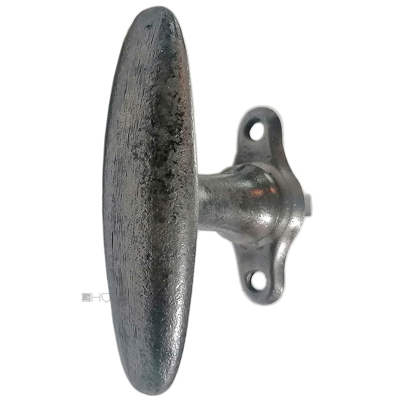 Fensterolive alt 1920er Eisen Stahl Fenstergriff alt oval 94/55/43