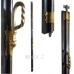 Basküle antik Jugendstil Fenster Riegel Messing fein alt 146 cm