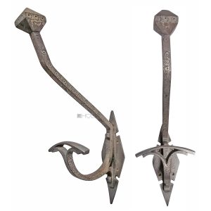 Kleiderhaken Jugendstil Mantelhaken alt Avantgarde Kunsthandwerk 31cm