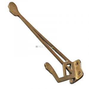 Kleiderhaken Mantelhaken alt Jugendstil Avantgarde Messing 135mm