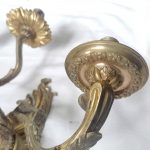 Wand Kerzenhalter antik Kerzenleuchter Wandleuchter prächtig Bronze