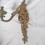 Wand Kerzenhalter antik Kerzenleuchter Wandleuchter prächtig Bronze