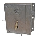 Tür Kastenschloss antik Stahl alt Türschloss Eichel 58/8/62