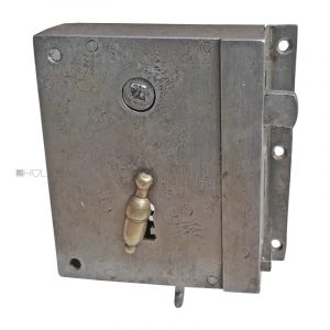 Tür Kastenschloss antik Stahl alt Türschloss Eichel 58/8/62