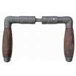 Türdrücker Jugendstil Avantgarde alt Ebenholz Tonne Eisen 19mm 8er Vk