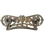 Möbel Schubladengriff Jugendstil floral alt prächtig 131mm