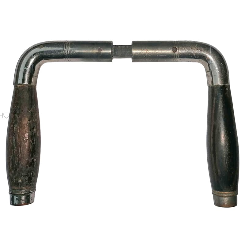 Türdrücker Avantgarde Ar Deo Messing vernickelt Tonne Ebenholz 15mm 8er Vk