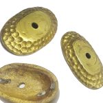 Möbelbeschlag Messing Rosette massiv 85mm