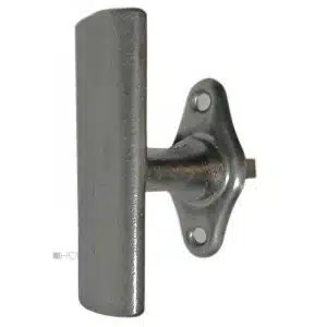 Fensterolive alt 1920er Bauhaus Eisen Stahl Fenstergriff 81/48/43