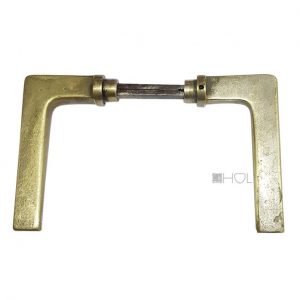 Türdrücker Bauhaus Türklinken Vintage Messing vernickelt 8er Vk