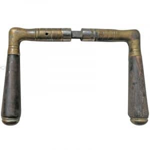 Türdrücker Jugendstil Avantgarde alt rund Ebenholz 16mm 8er Vk