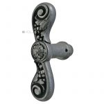 Fensterolive antik Blüte Eisen neobarock alt 91mm